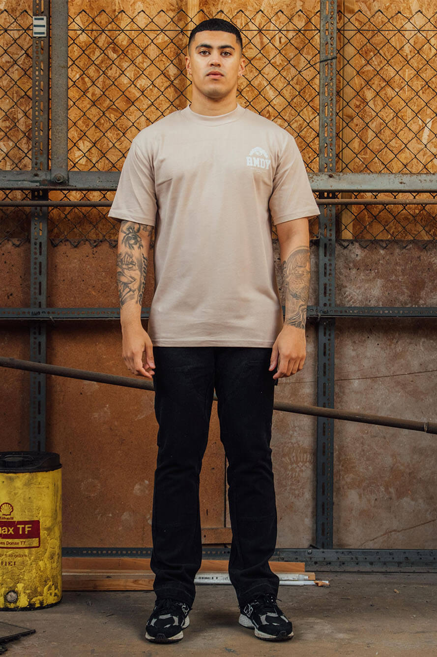 Gone Global Taupe Graphic Tee