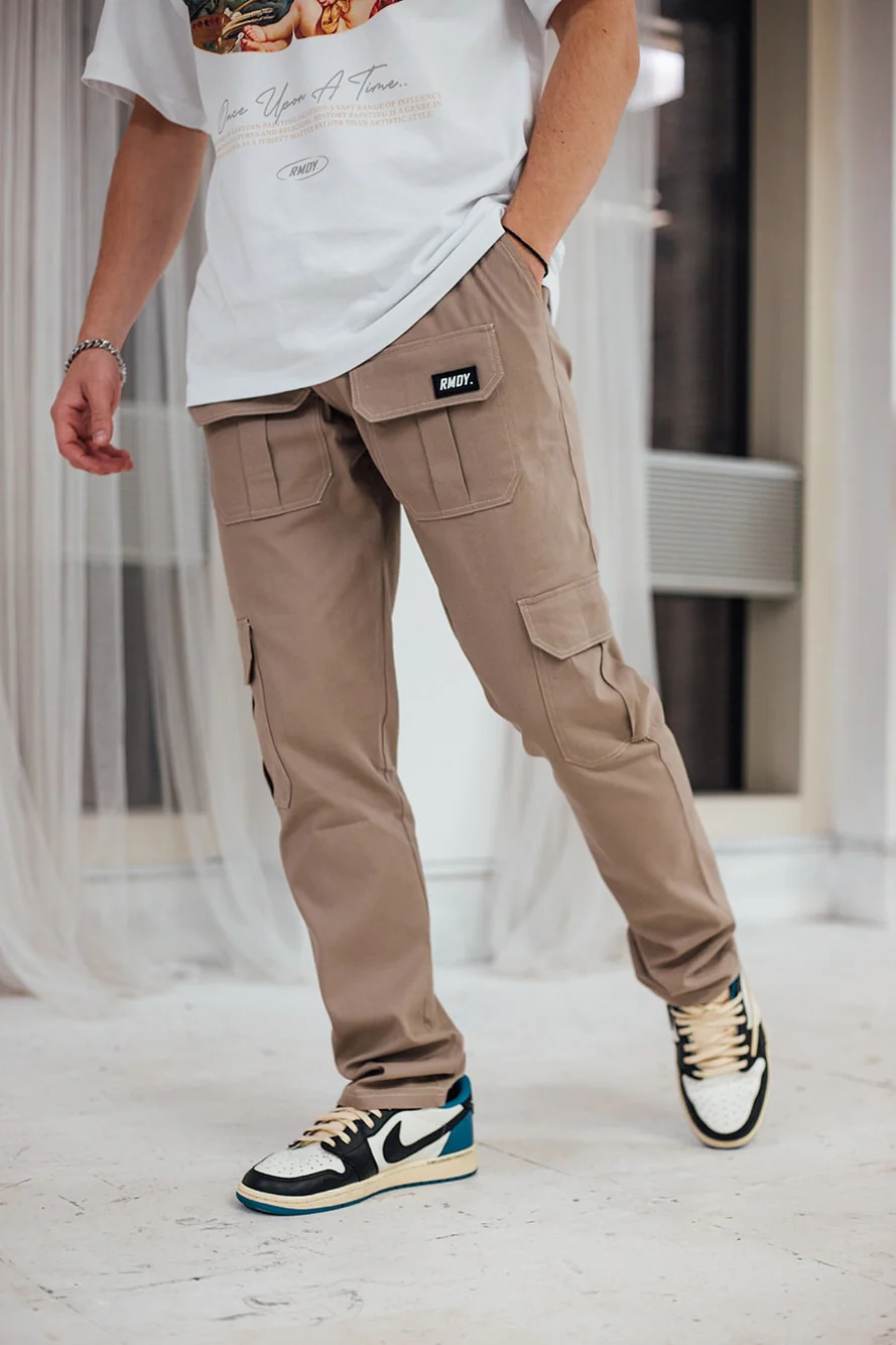 Straight Leg Tan RMDY. Cargo Bottoms